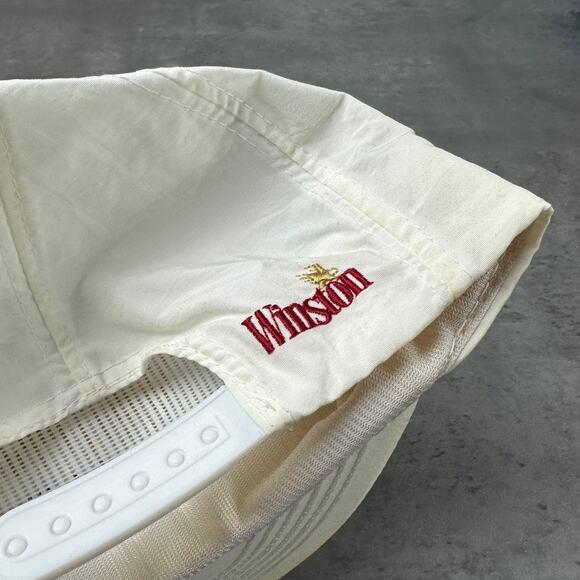 Vintage The Wrap Only Winston Has It Cigarette White Hat - Picture 3 of 5